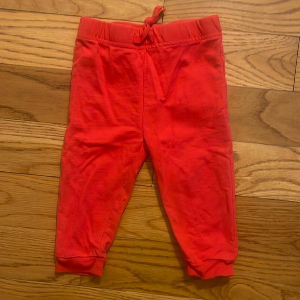 12 month old toddler red sweatpants/joggers - perfect for holiday season